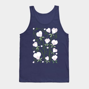 Sweet Pea Flowers Tank Top